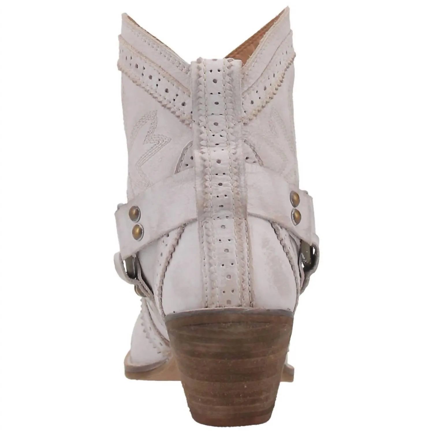 Women's Gummy Bear Short Western Cowboy Boot In Off White