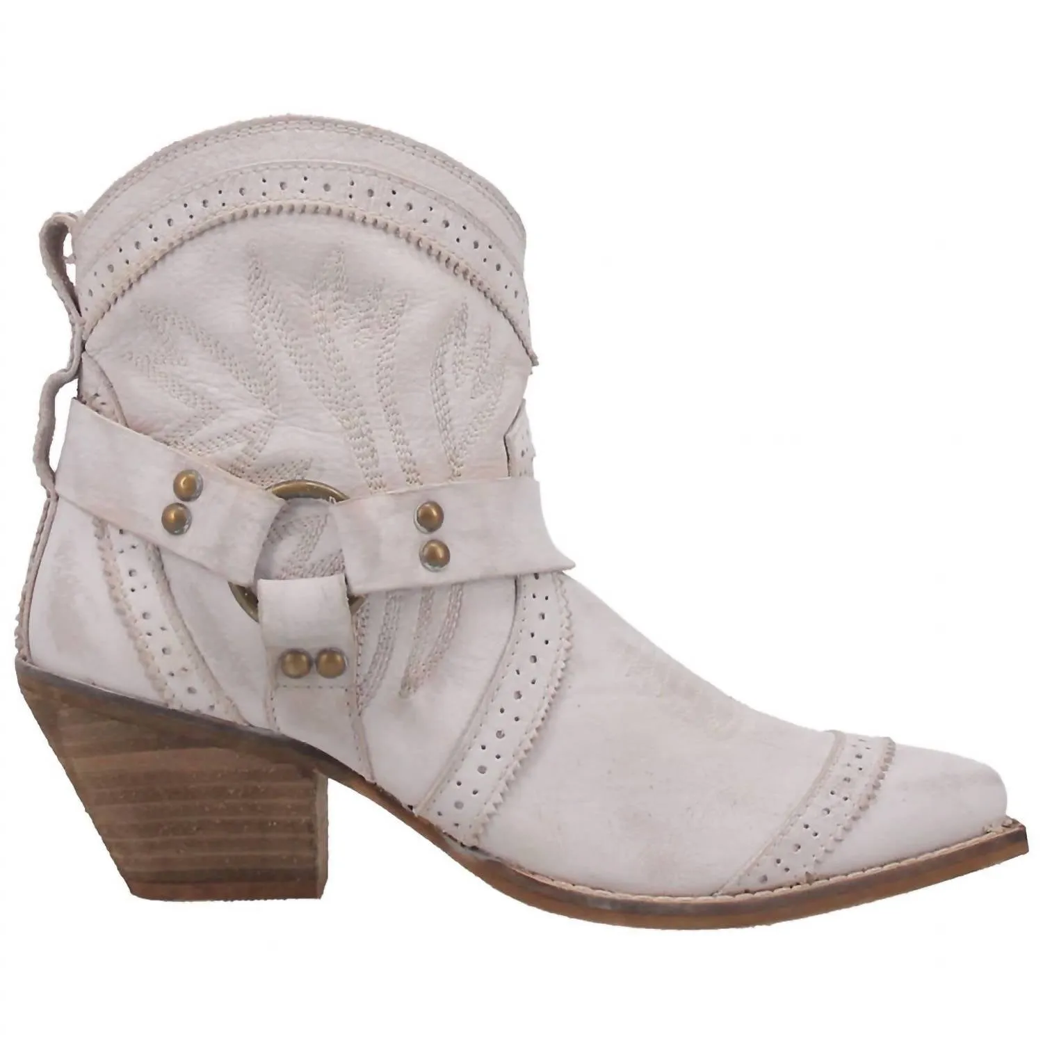 Women's Gummy Bear Short Western Cowboy Boot In Off White