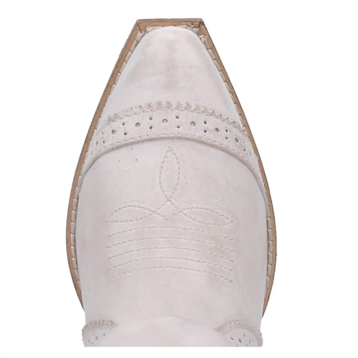 Women's Gummy Bear Short Western Cowboy Boot In Off White