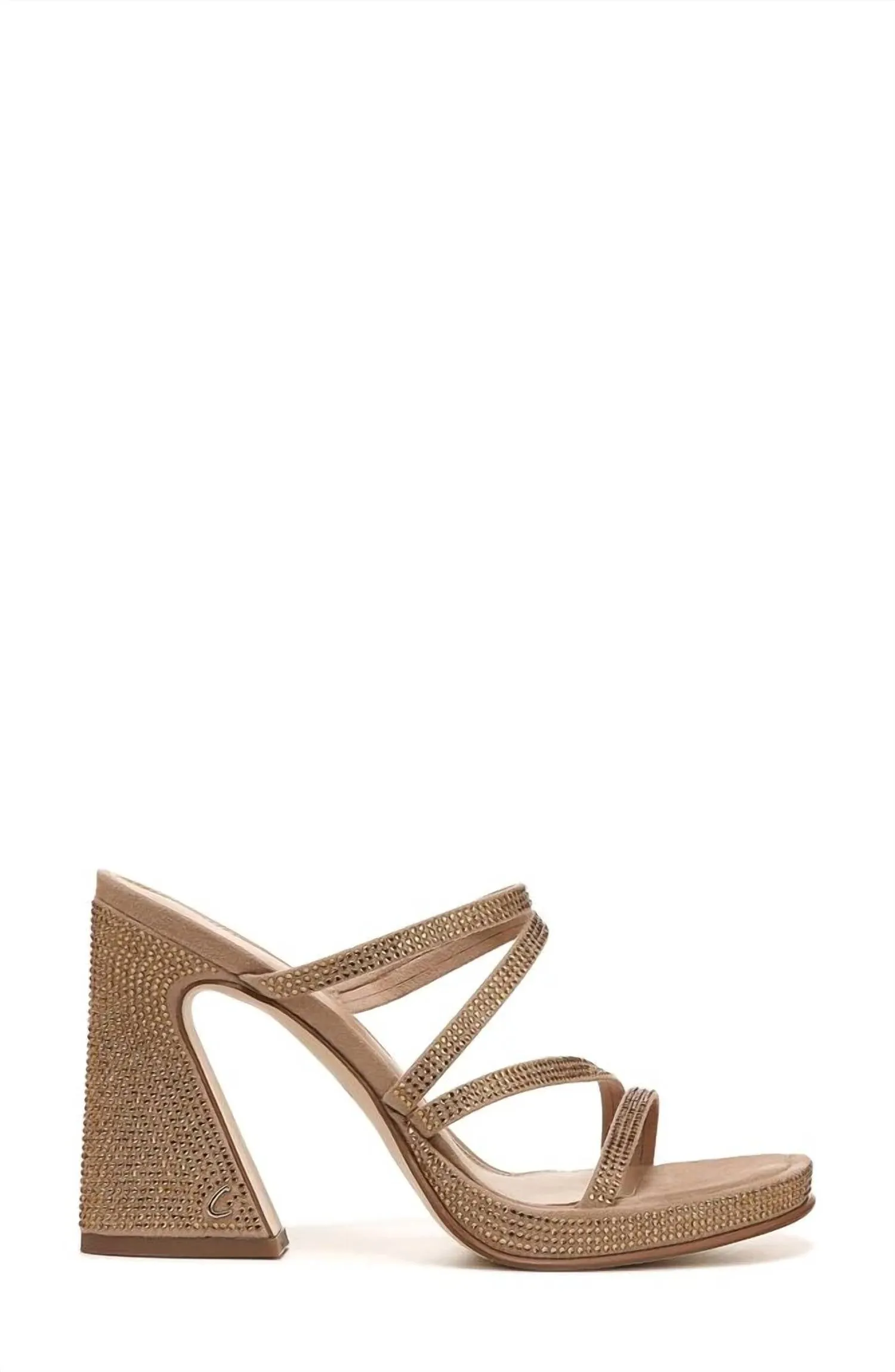 Women's Hanson Crystal Sandal In Taupe