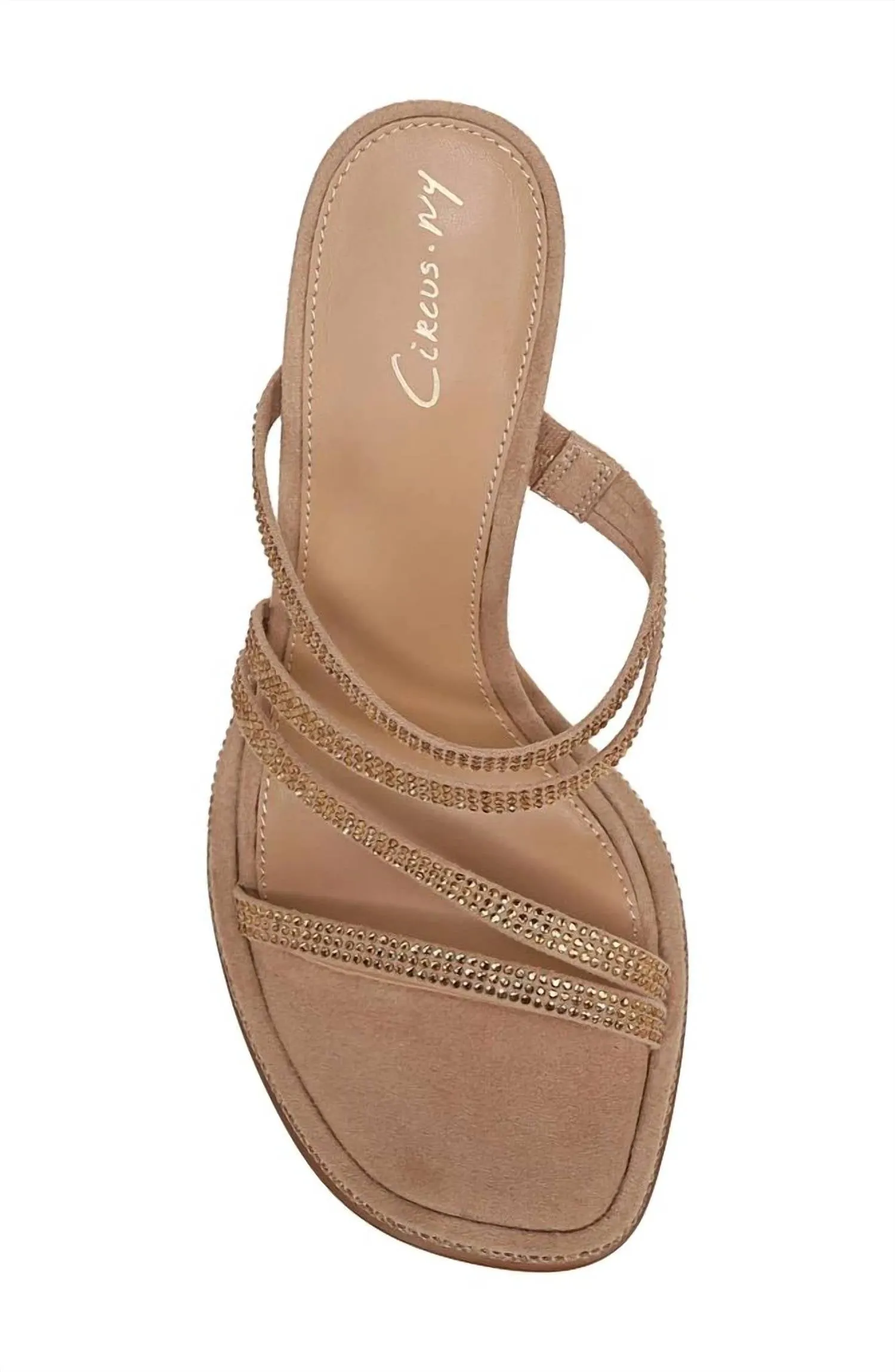 Women's Hanson Crystal Sandal In Taupe