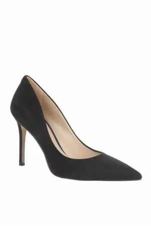 Women's Hazel Pointed Toe Heel In Black Suede
