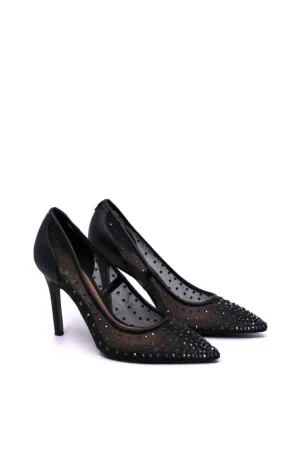 Women's Hazel Pumps In Mesh Black