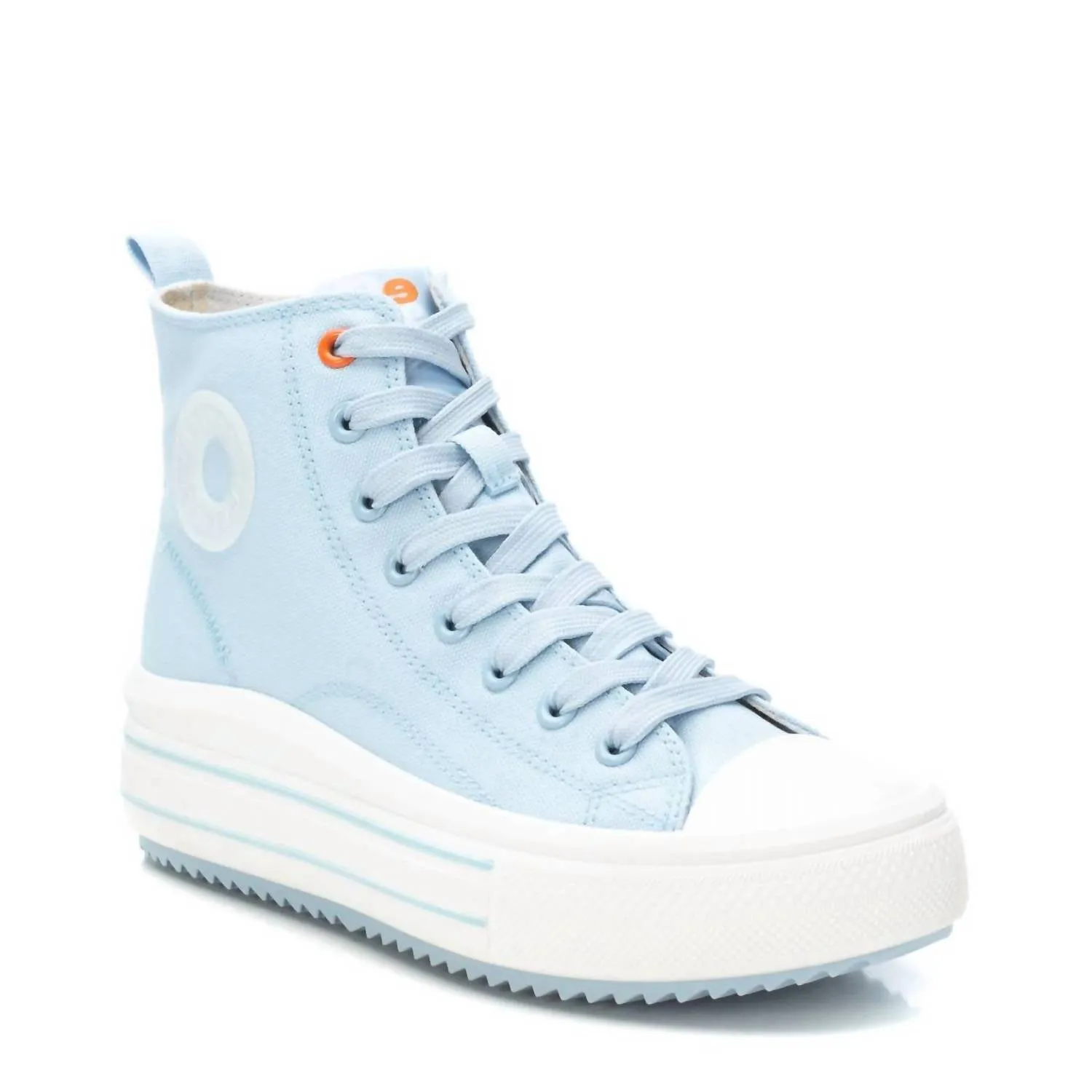 Women's High Top Canvas Sneakers In Jeans