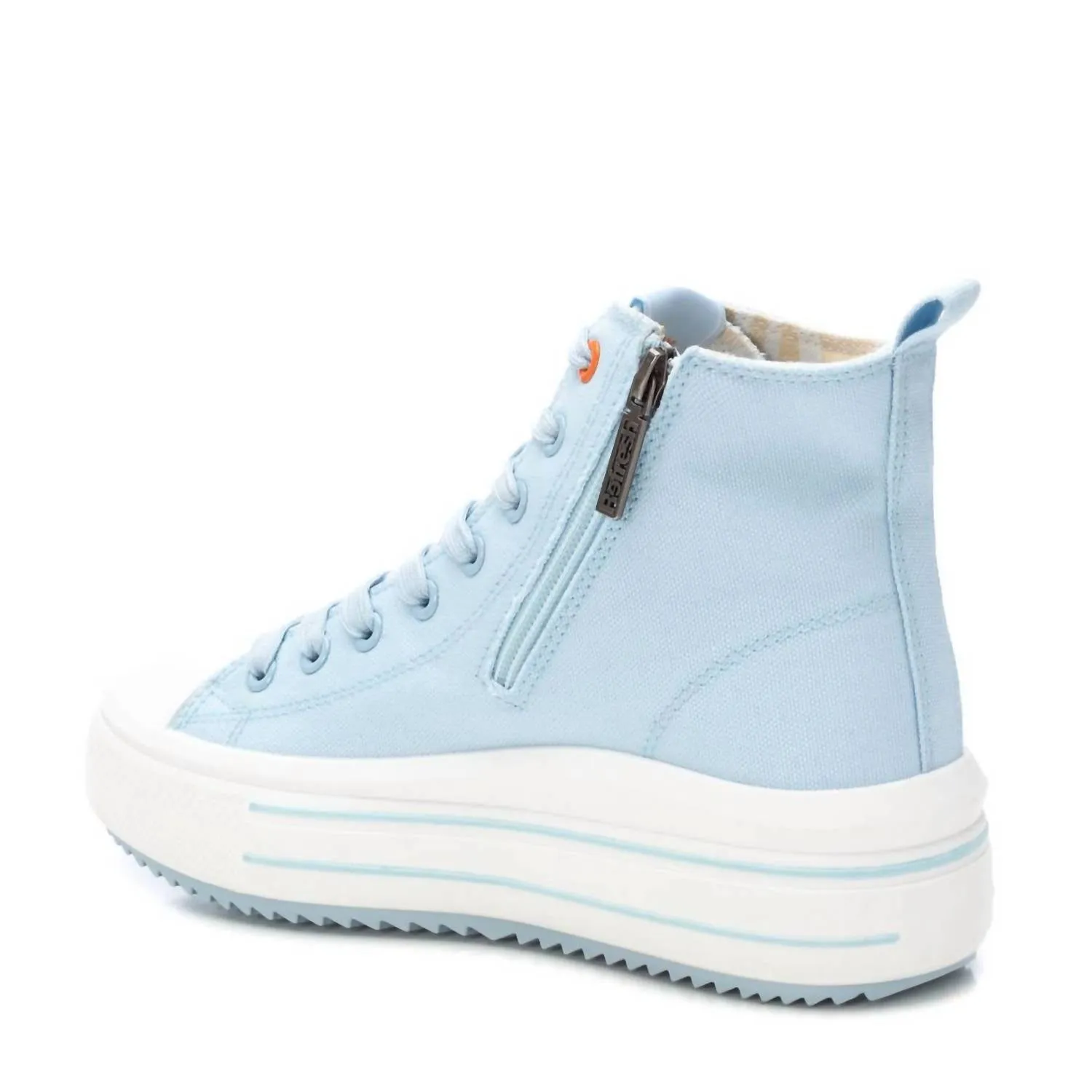 Women's High Top Canvas Sneakers In Jeans