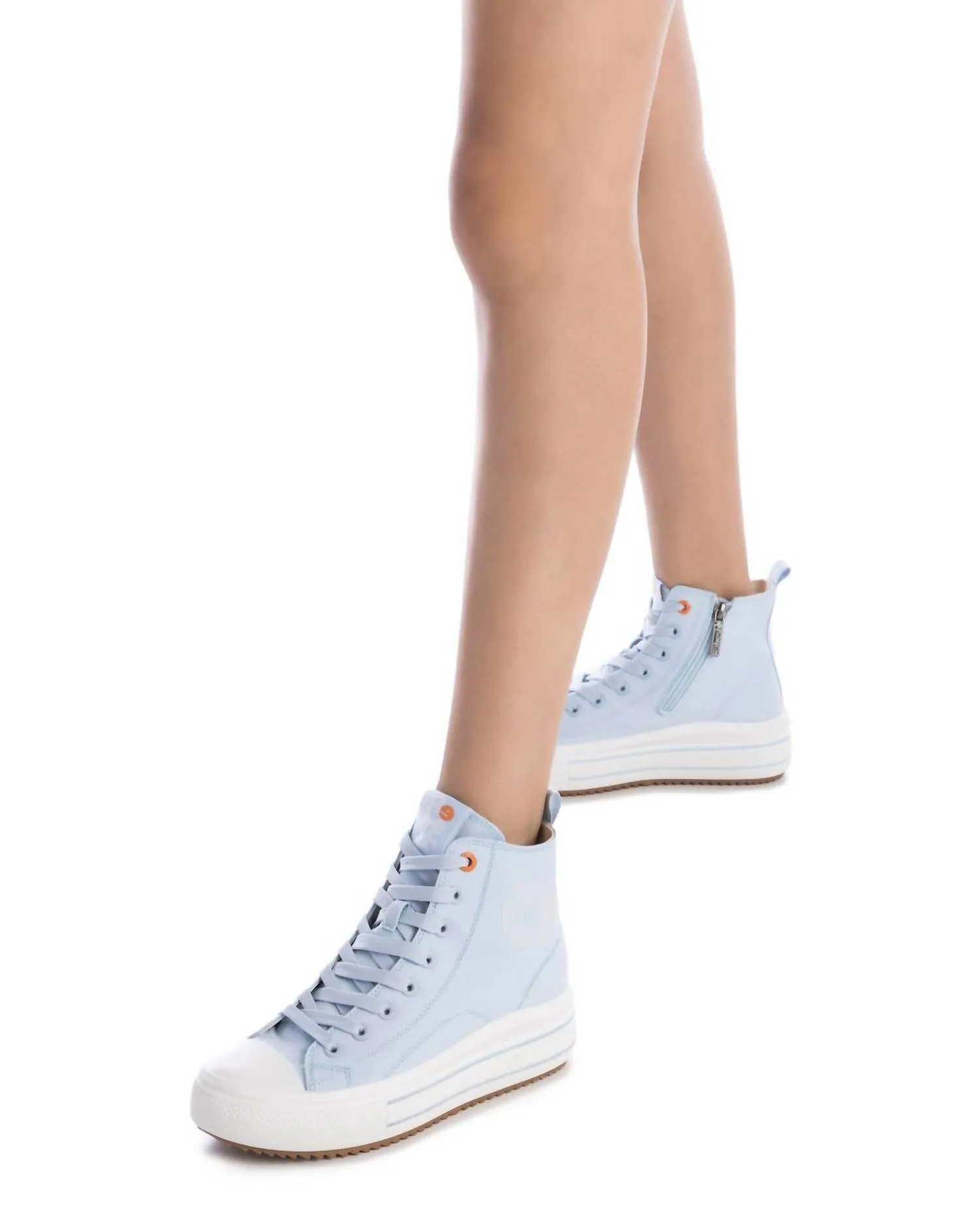 Women's High Top Canvas Sneakers In Jeans