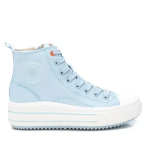 Women's High Top Canvas Sneakers In Jeans