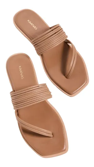 Women's Ibu Thong Sandal In Caramel