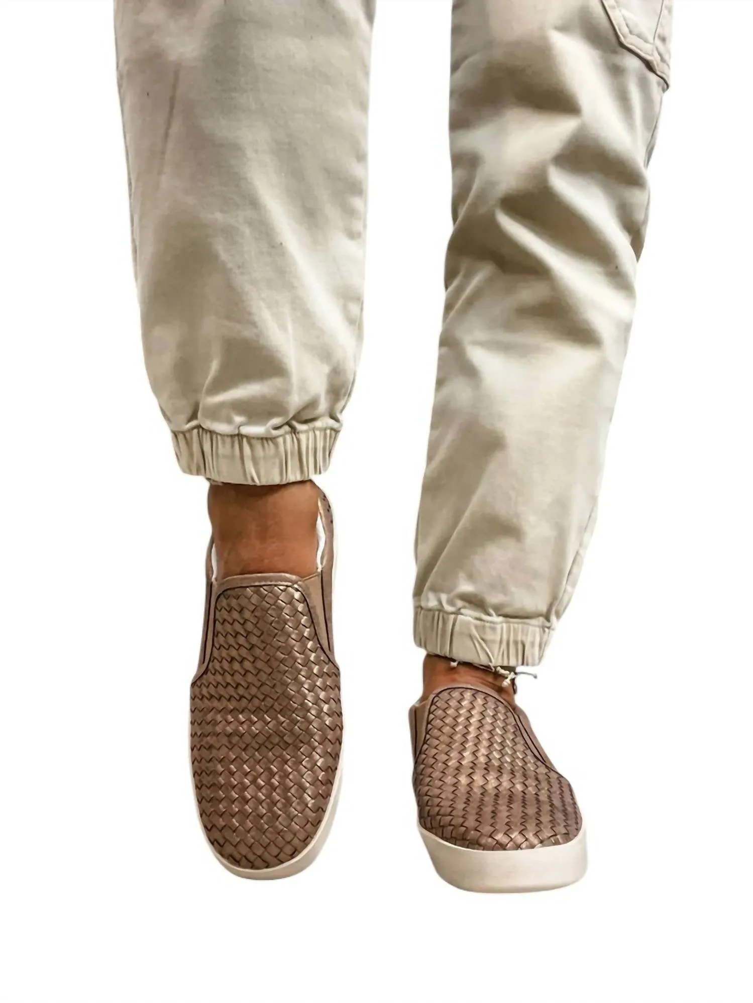 Women's IM Weaving Slip On Sneakers In Bronze