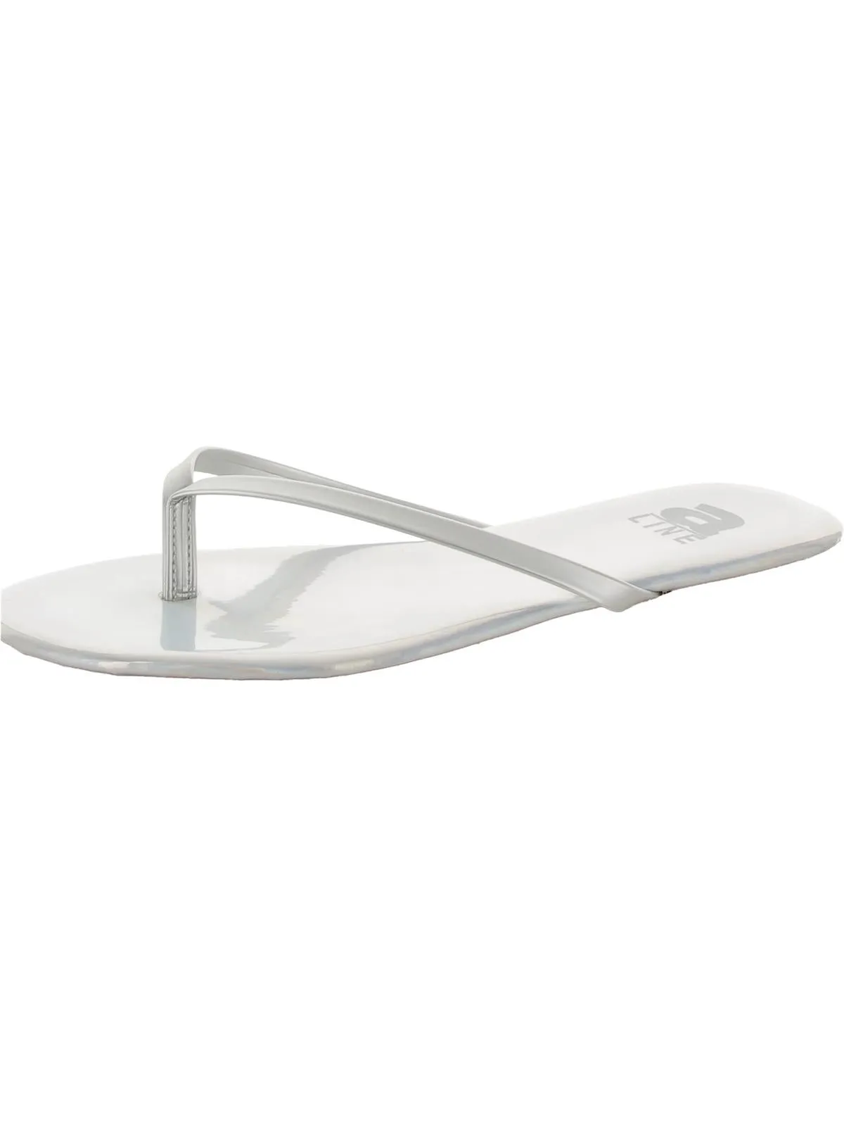 Womens Iridescent Thong Flip-Flops