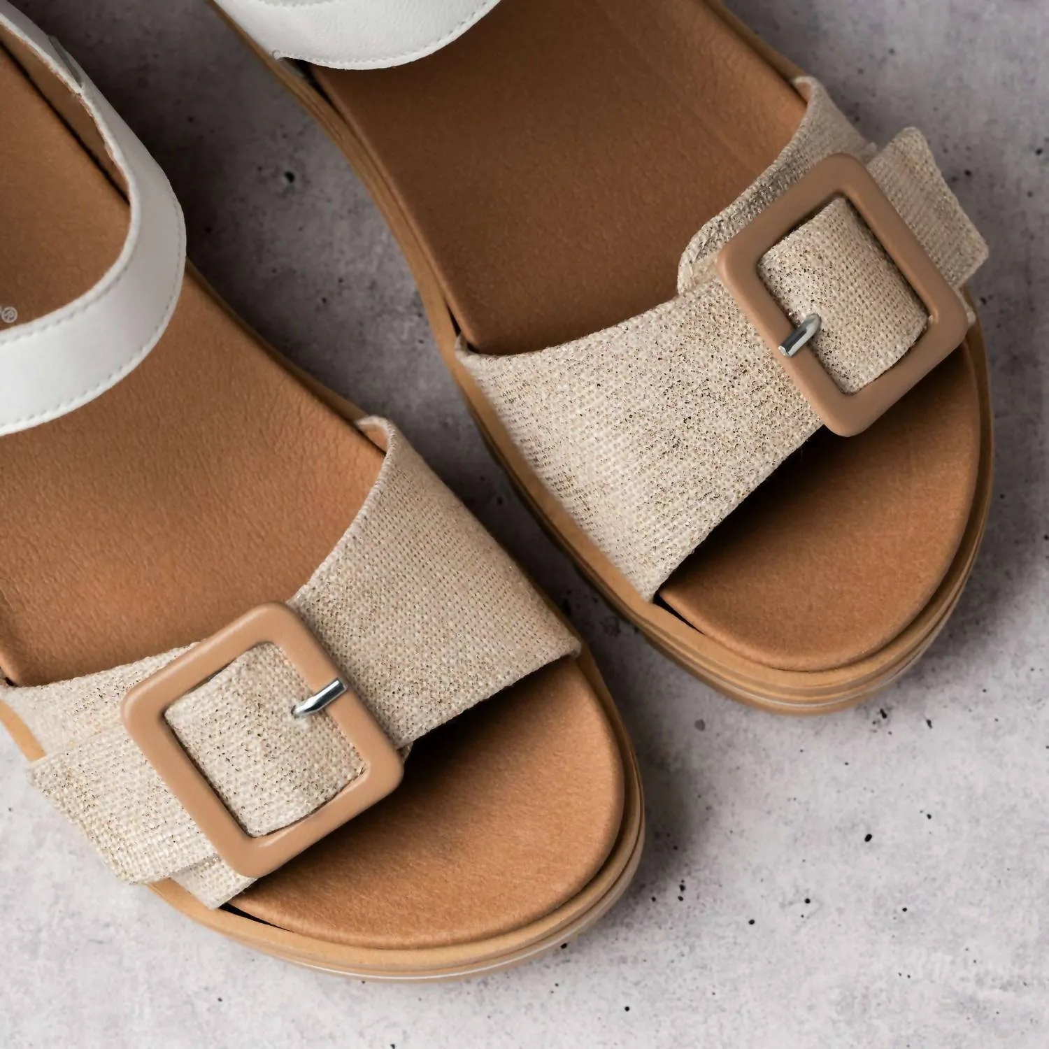Women's Joia Sandal In White/camel