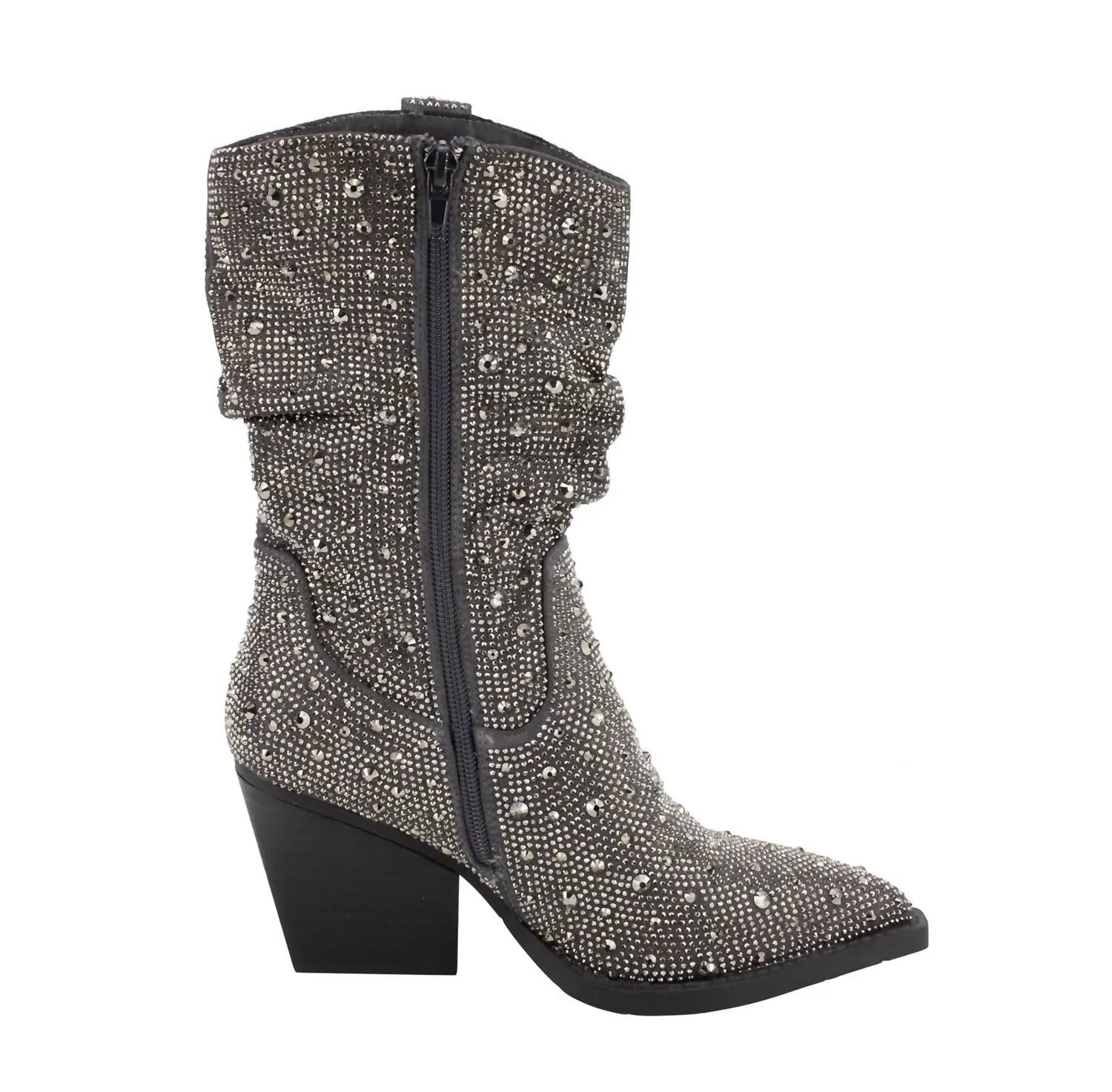 Women's Kady Slouch Crystal Boot In Grey