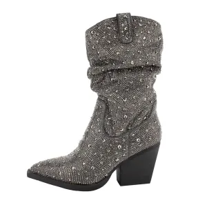 Women's Kady Slouch Crystal Boot In Grey
