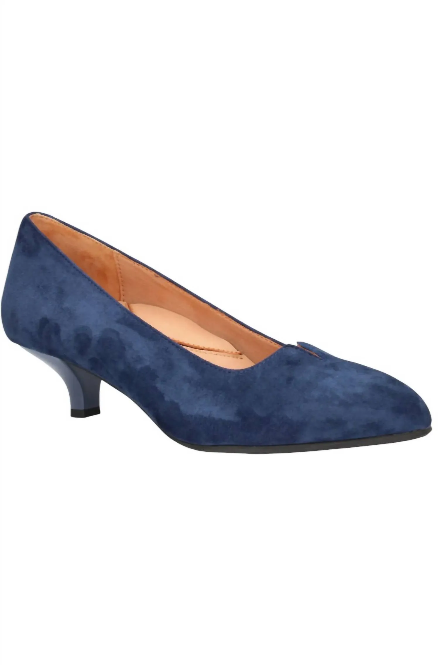 Women's Kavan Heeled Pumps In Navy Suede