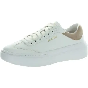 Womens Lace-Up Faux Leather Casual And Fashion Sneakers
