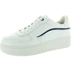 Womens Lace-Up Leather Casual And Fashion Sneakers