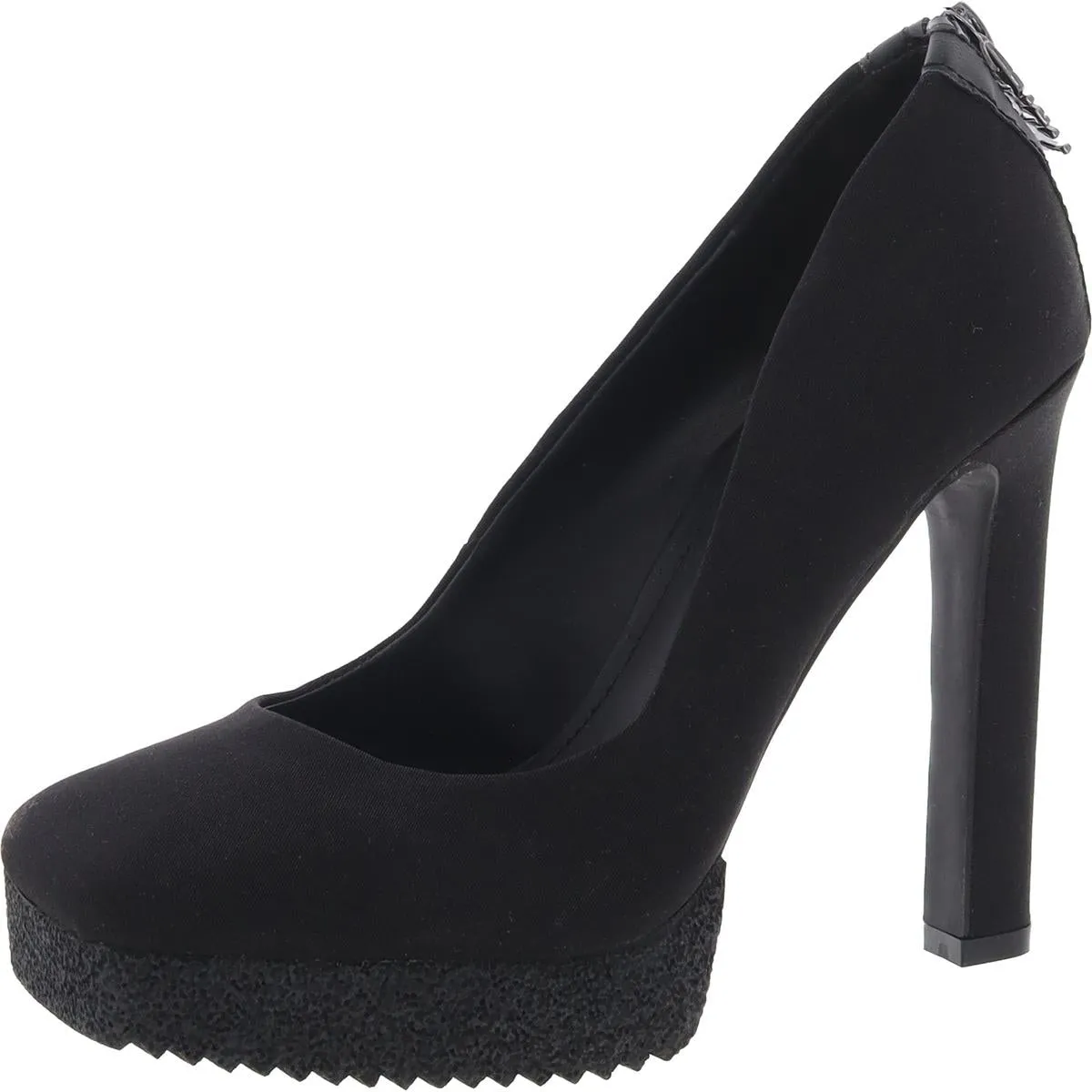 Womens Laceless Man Made Platform Heels