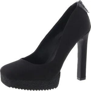 Womens Laceless Man Made Platform Heels