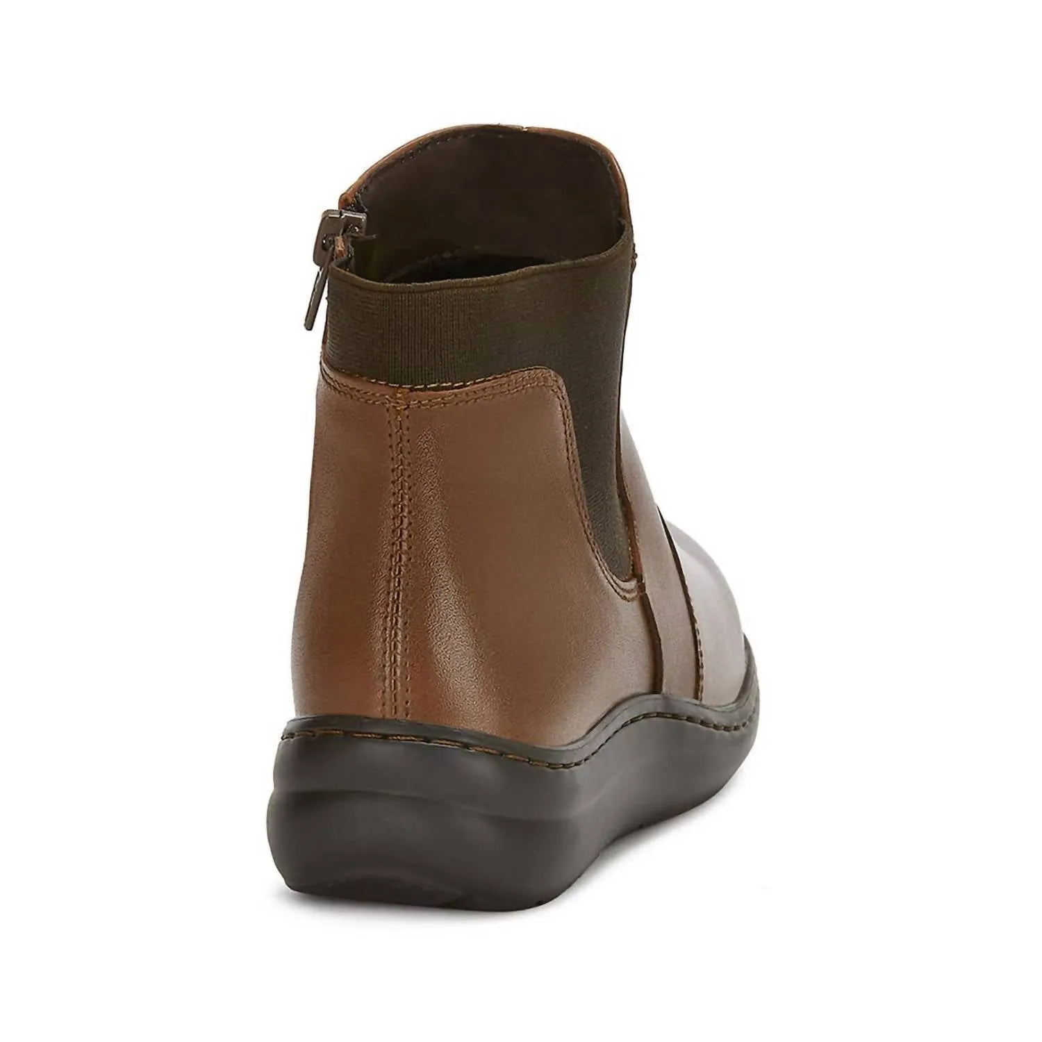 Women's Leather Booties In Brown