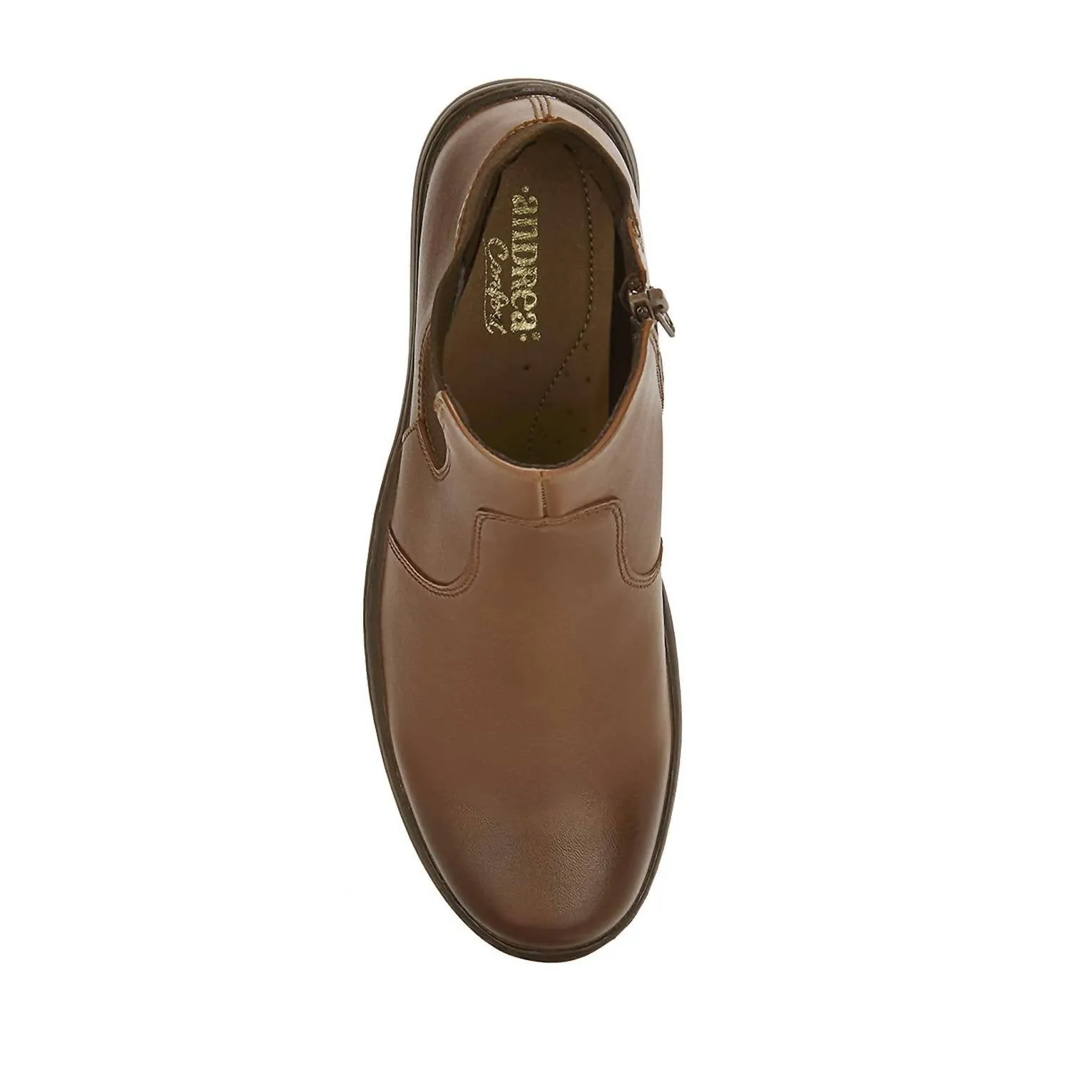 Women's Leather Booties In Brown