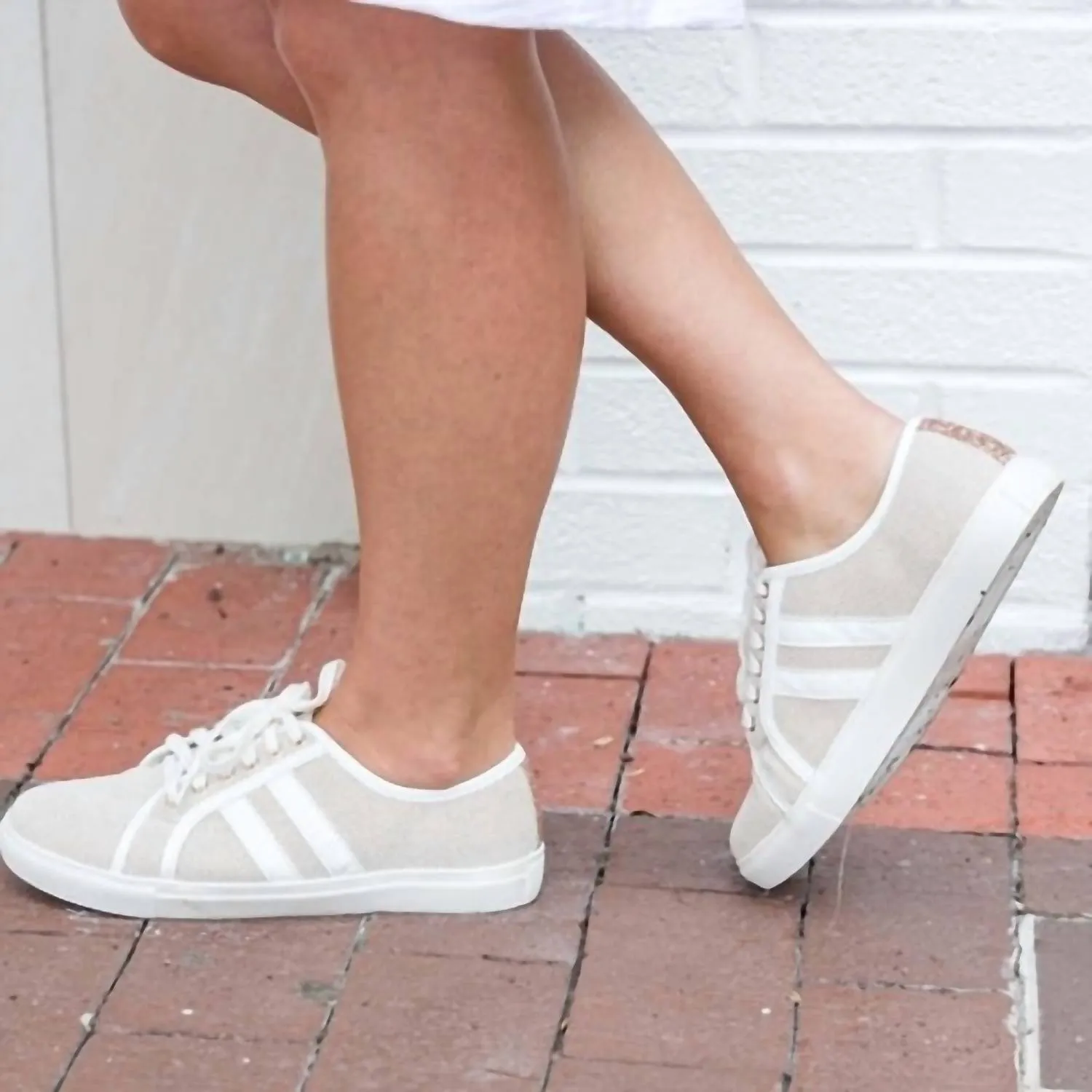 Women's Leather Sneakers In White