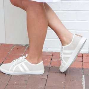 Women's Leather Sneakers In White