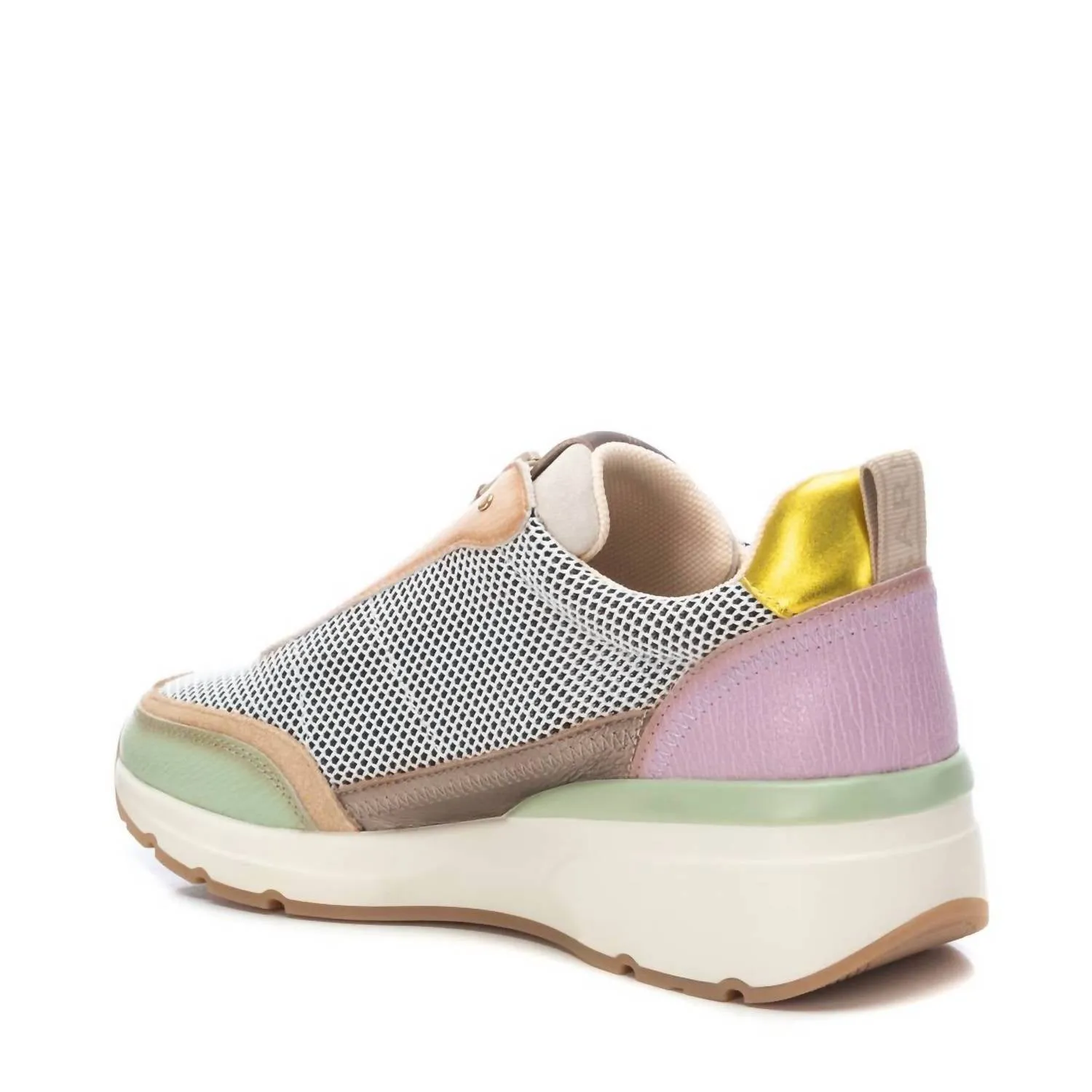Women's Leather Trainers Sneakers In Aqua