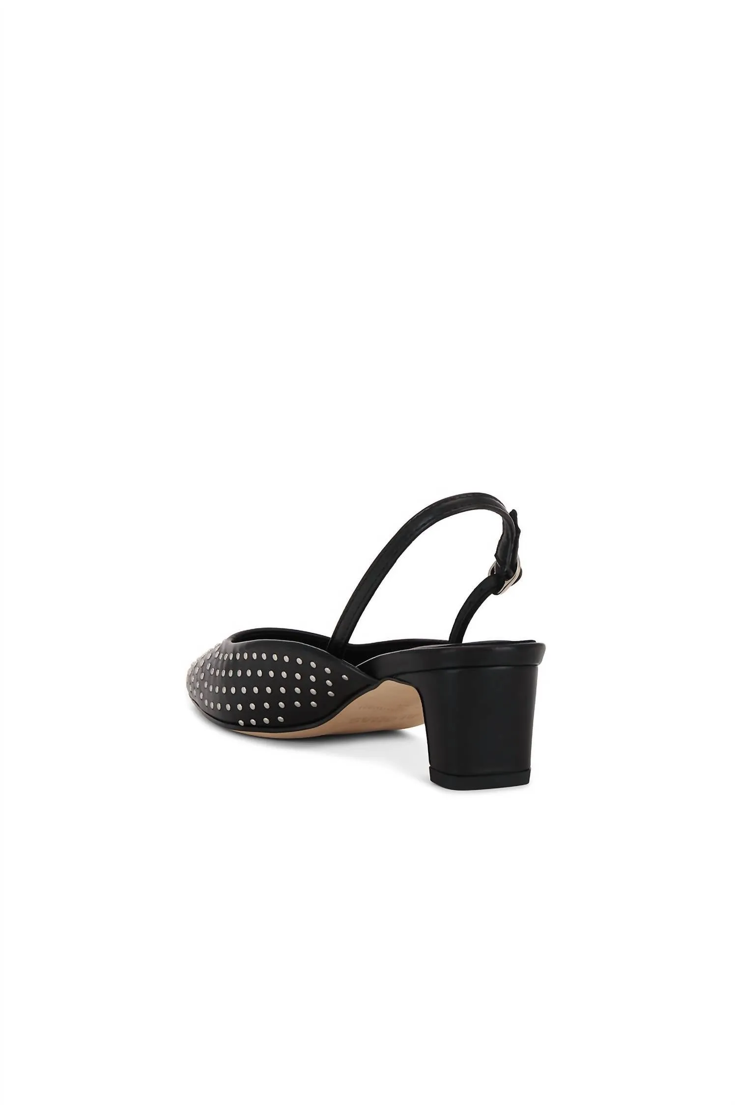 Women's Lindy Studs Leather Pumps In Black