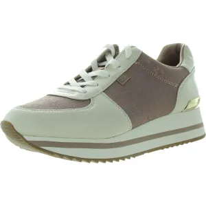Womens Logo Textured Casual And Fashion Sneakers