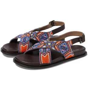 Women's Mali Beaded Sandal In Blue Multi