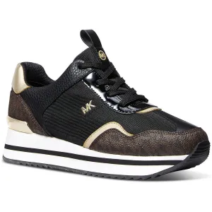 Womens Metallic Faux Leather Casual And Fashion Sneakers