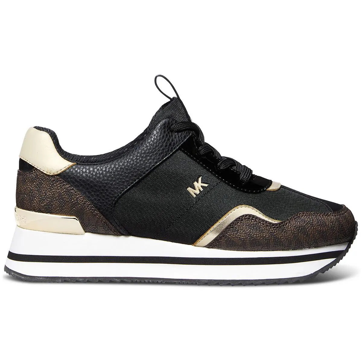Womens Metallic Faux Leather Casual And Fashion Sneakers