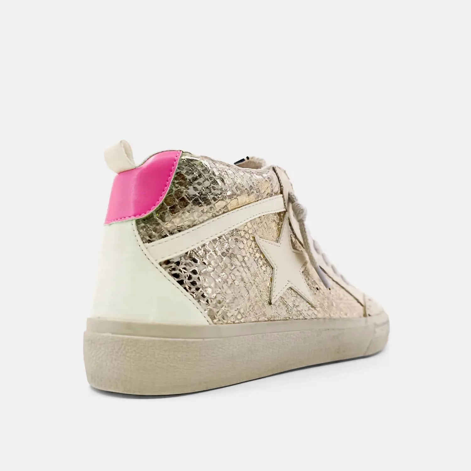 Women's Mid Rise Sneaker Shoes In Cream