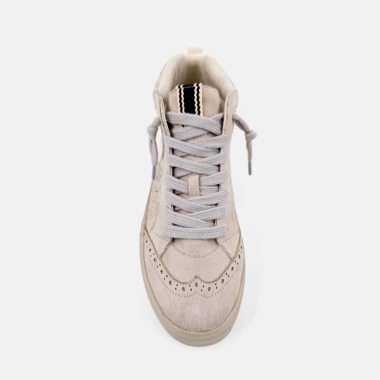 Women's Mid Rise Sneaker Shoes In Cream