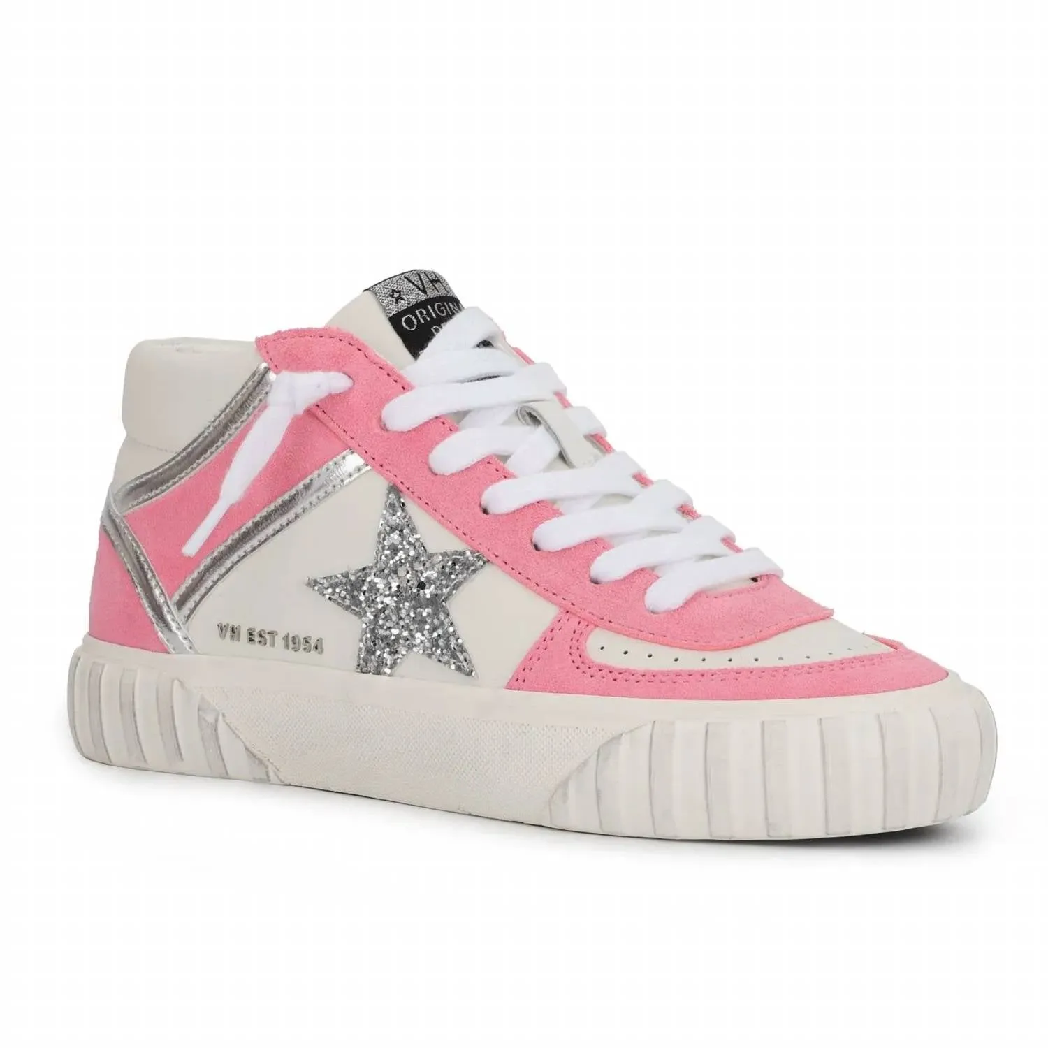 Women's Mid Top Sneakers In Always Pink Pop