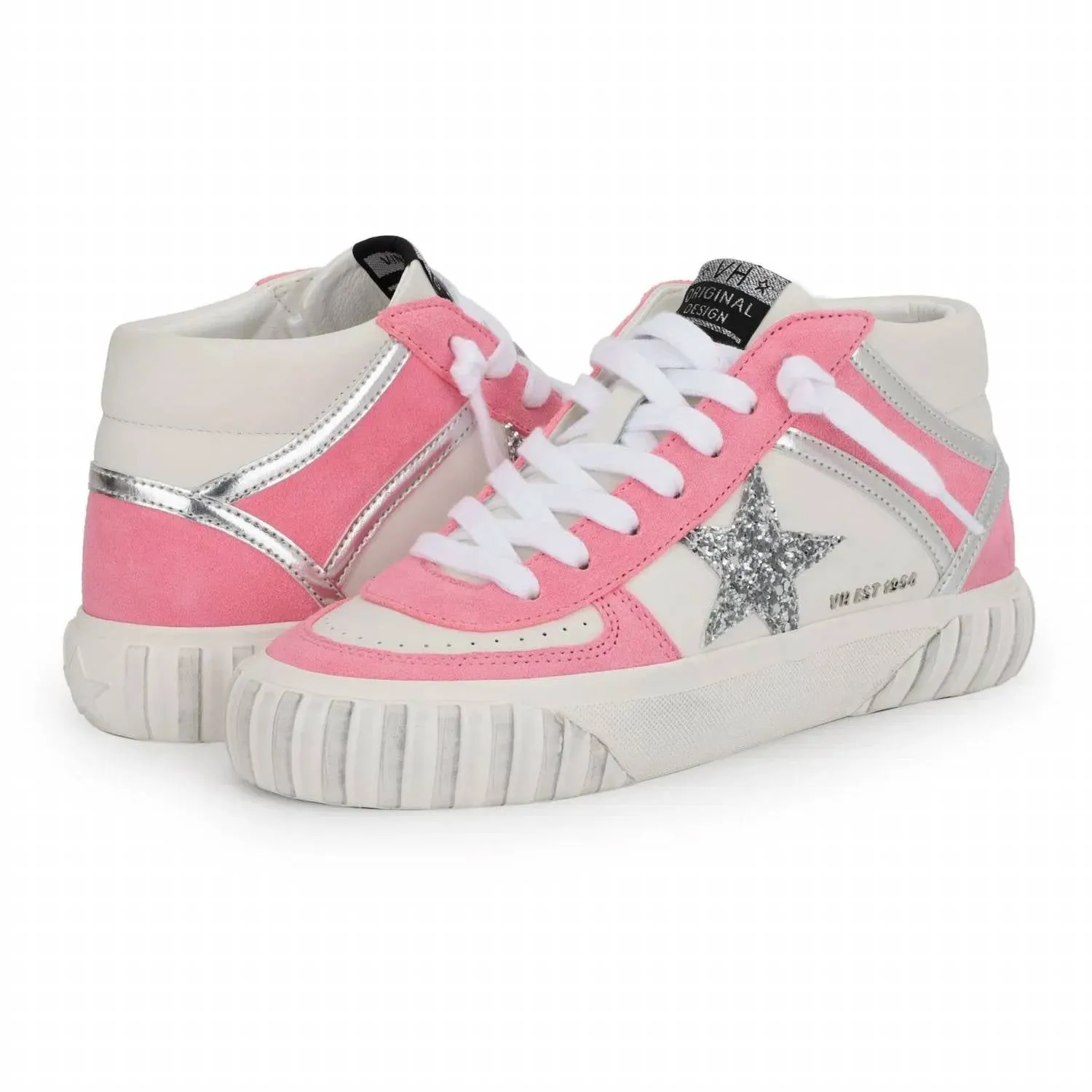 Women's Mid Top Sneakers In Always Pink Pop