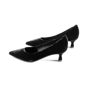 Women's Mitzi Velvet Heels In Black