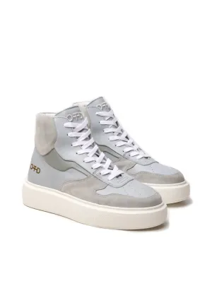 Women's Modern Basketball Hi Top Sneaker In Blue Grey Multi
