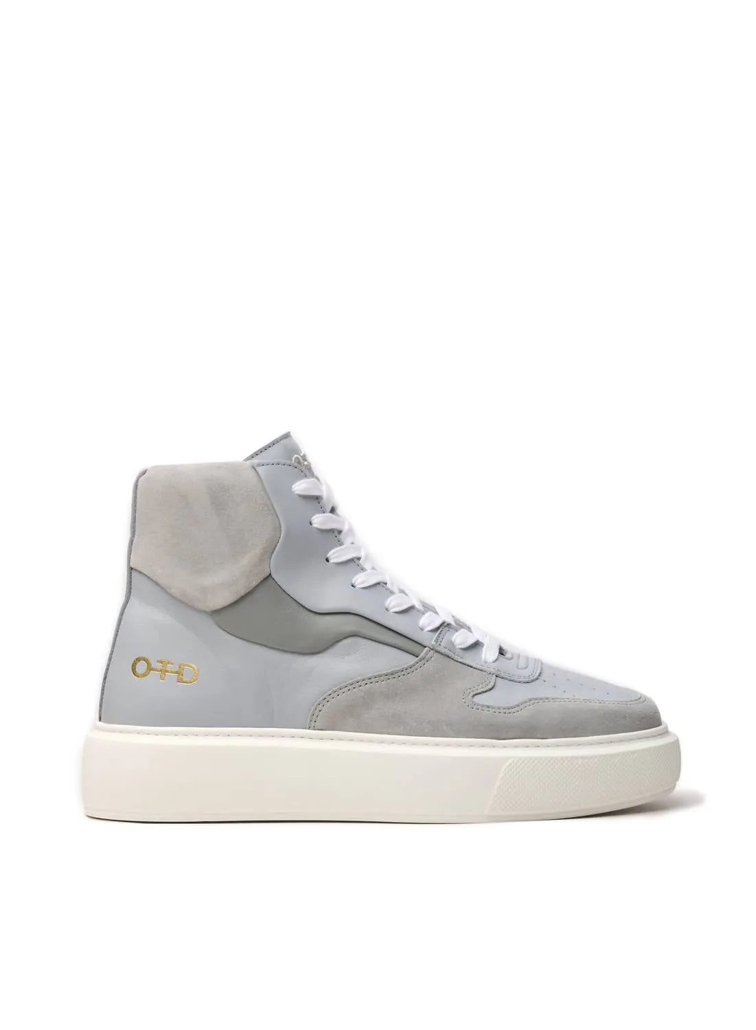 Women's Modern Basketball Hi Top Sneaker In Blue Grey Multi