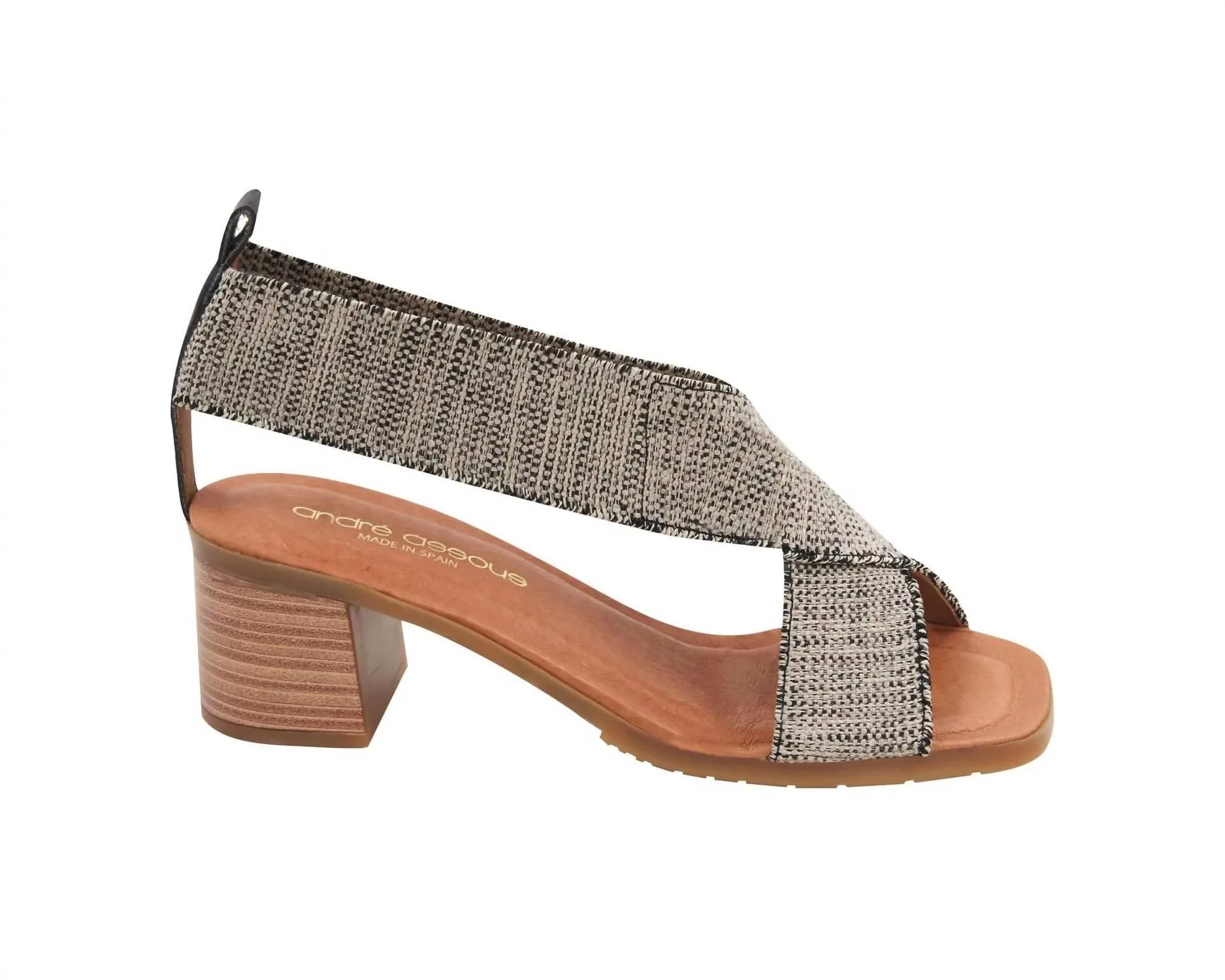 Women's Naira Strappy Heel Sandal In Black/beige