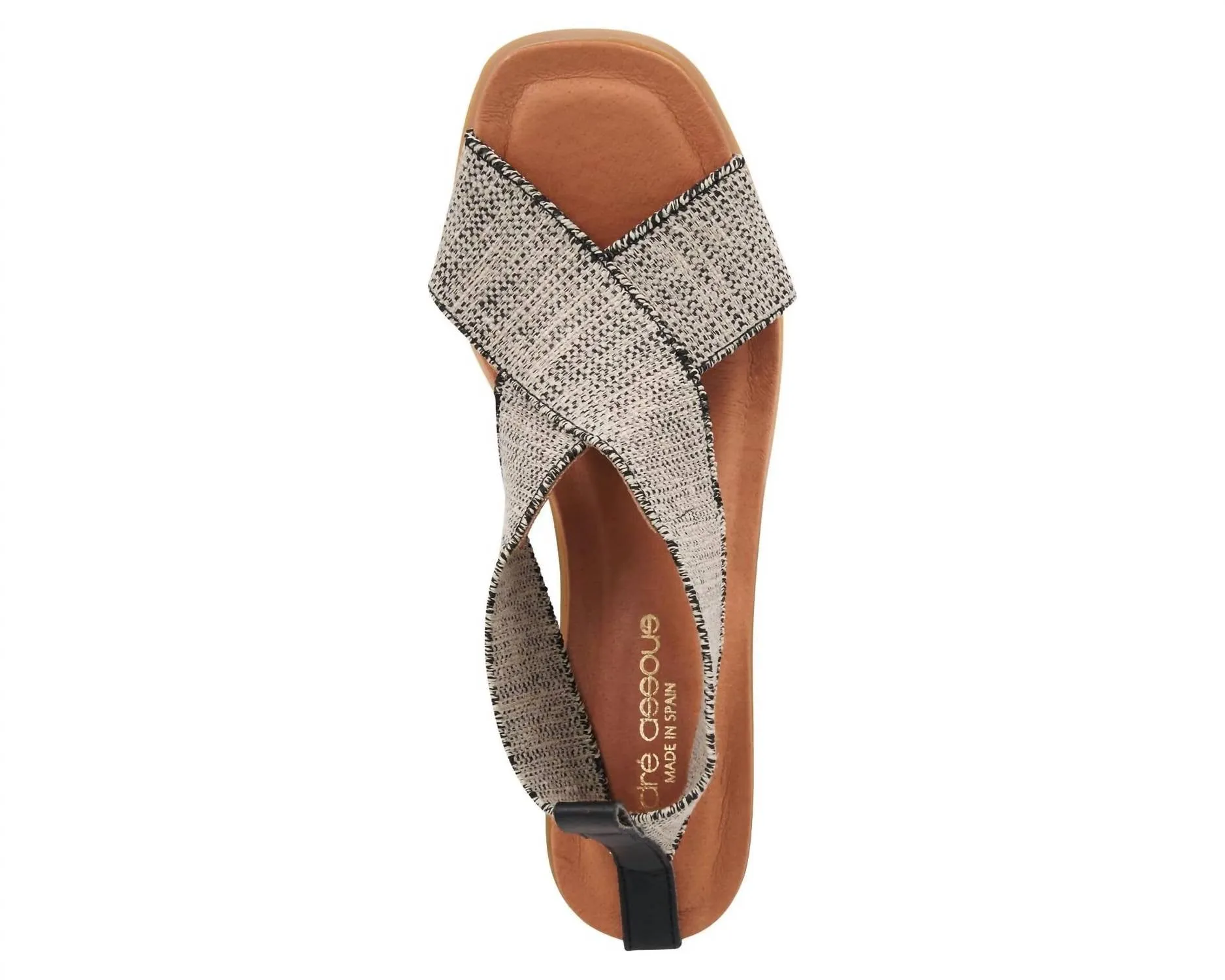 Women's Naira Strappy Heel Sandal In Black/beige