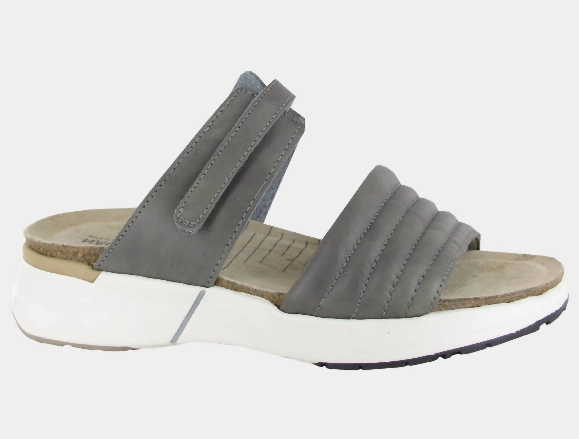 Women's Naot Vesta Platform In Foggy Gray Leather