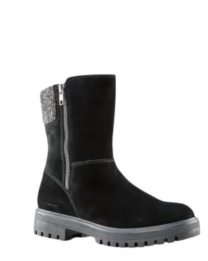 Women's Neptune Ankle Boot In Black Suede