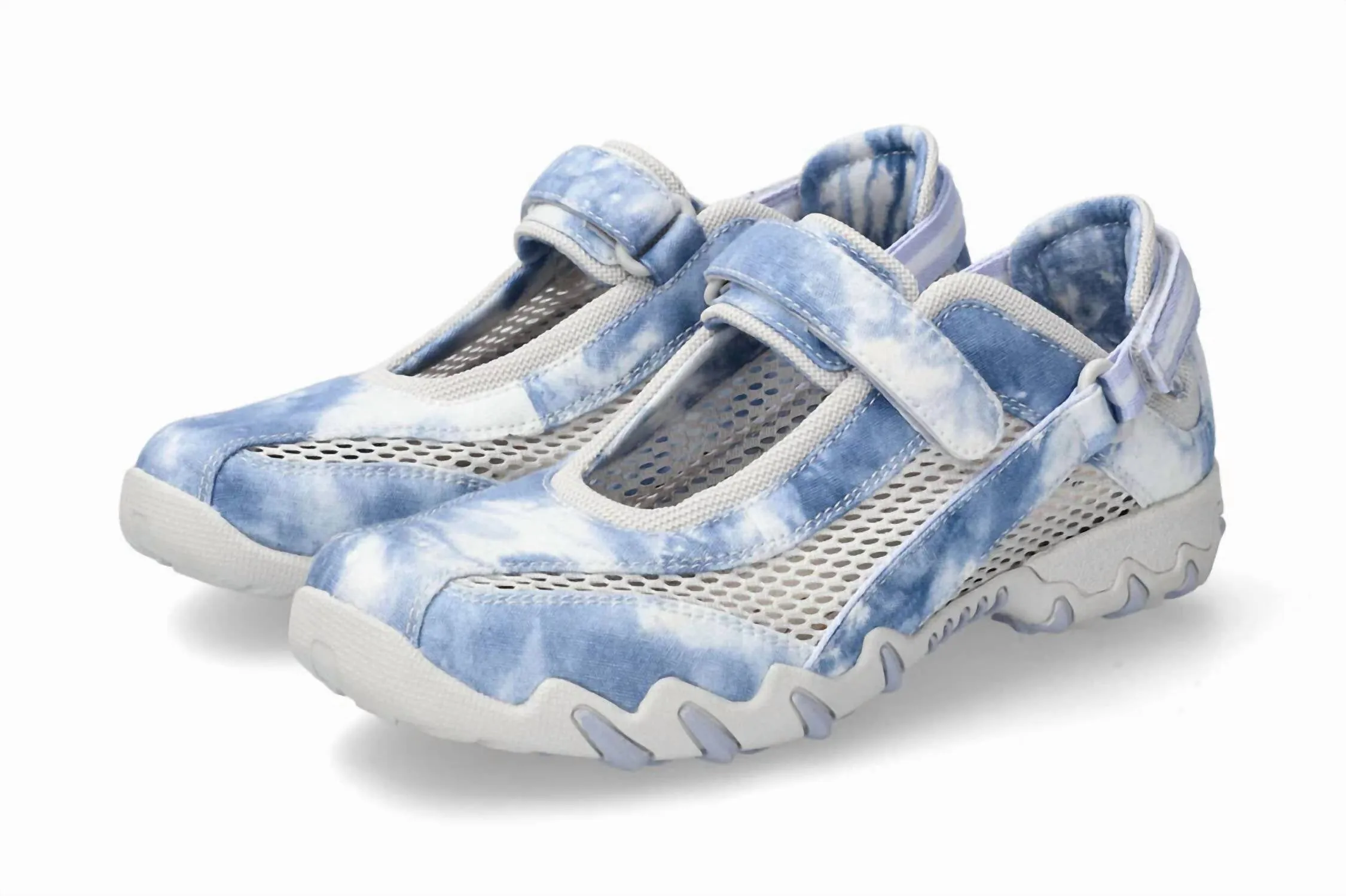 Women's Niro Rugged Mary Jane Shoes In Blue Tie-Dye