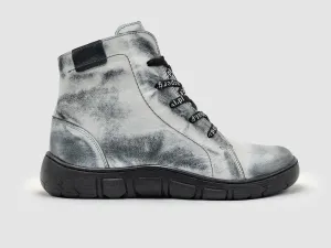 Women's Original Wool-Lined Zip-Up Leather Boots In White