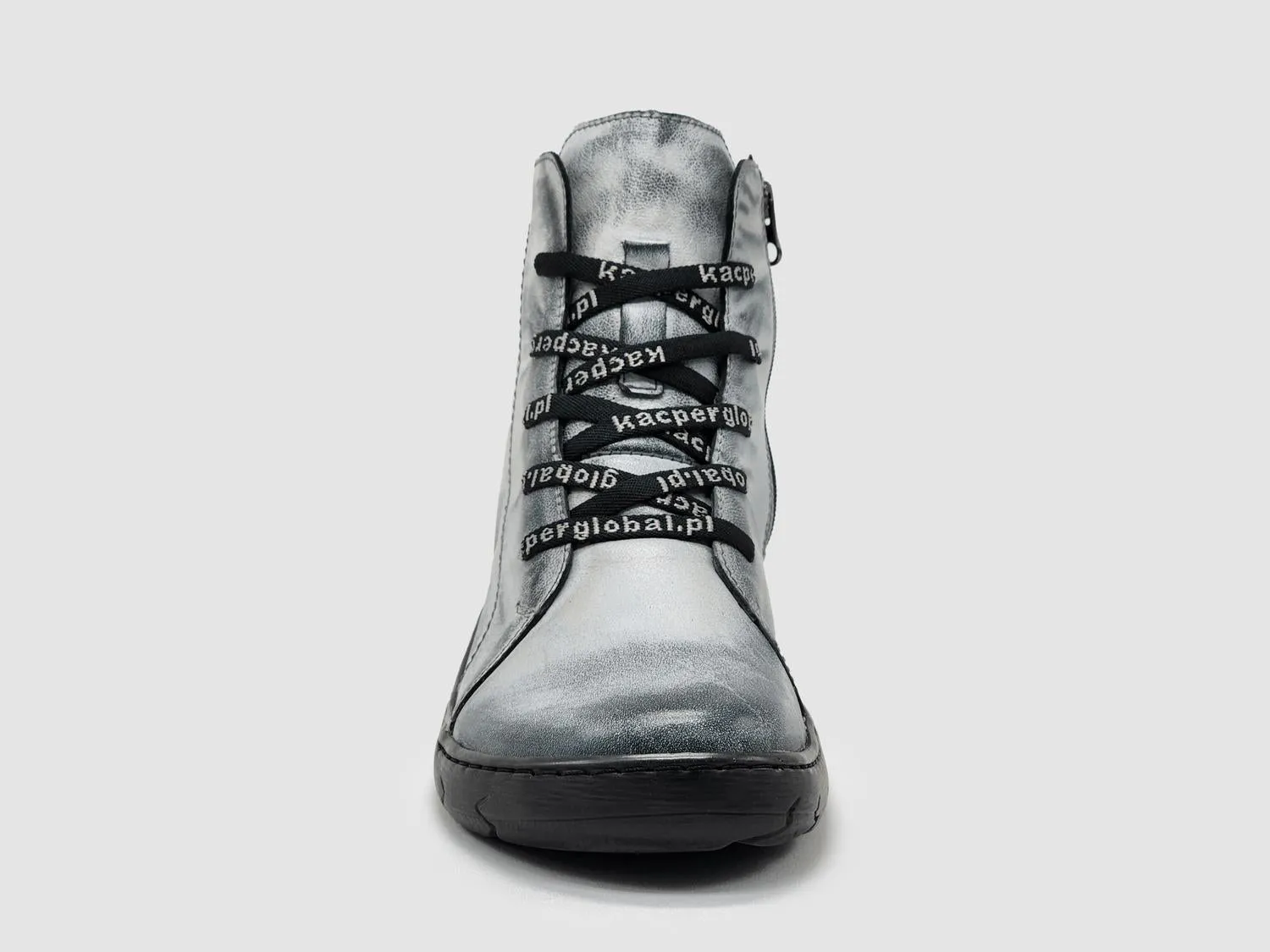 Women's Original Wool-Lined Zip-Up Leather Boots In White