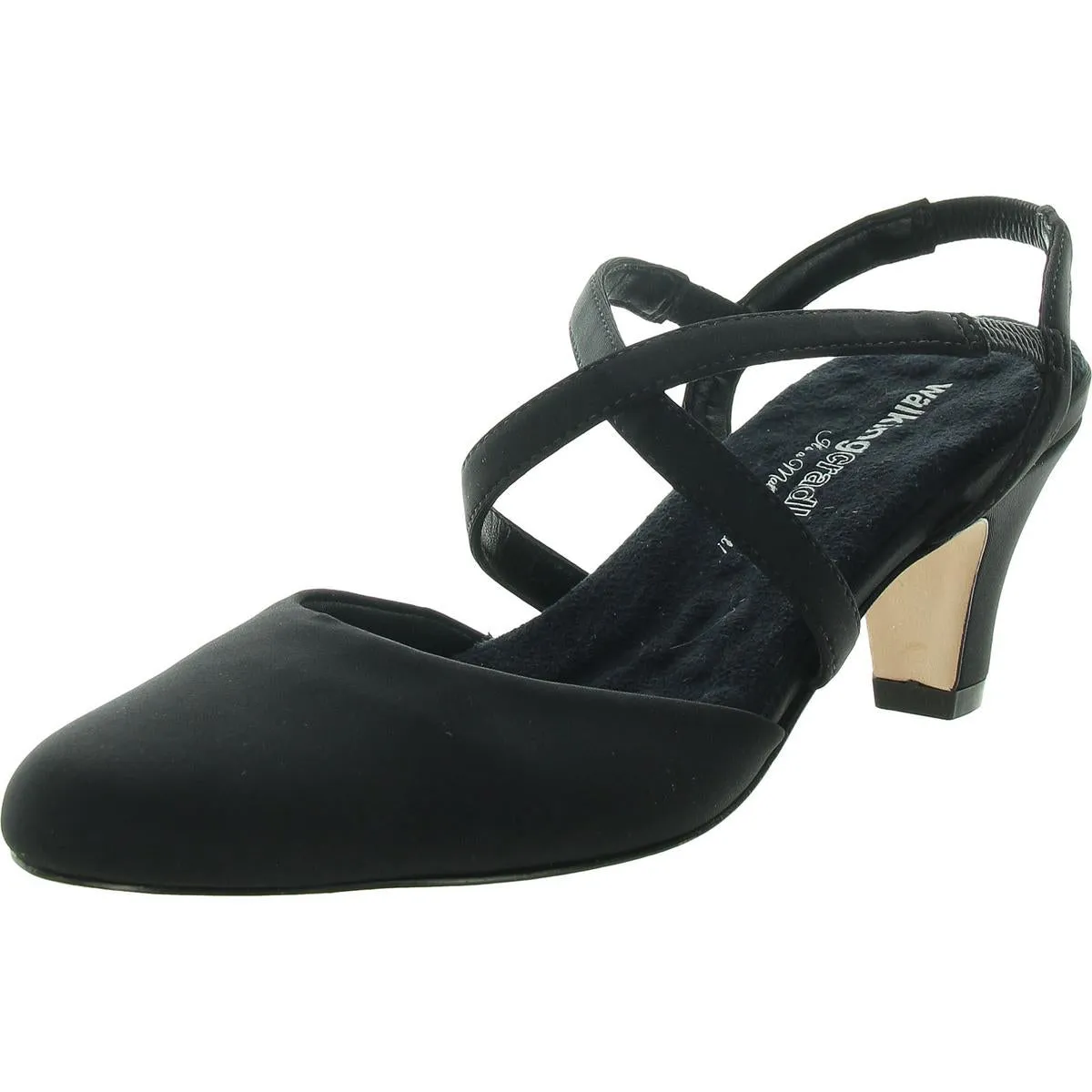 Womens Padded Insole Manmade Slingback Heels