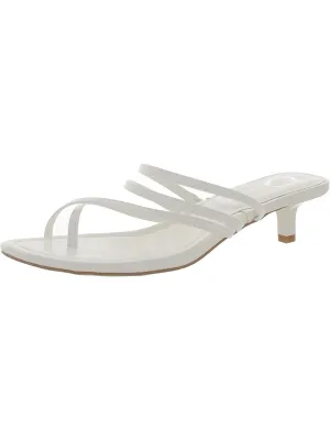 Womens Patent Leather Slip On Kitten Heels
