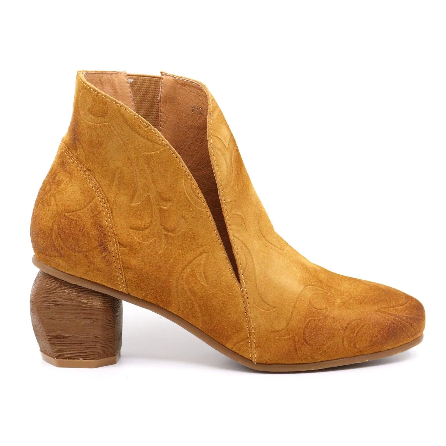 Women's Patti Heeled Bootie In Cognac