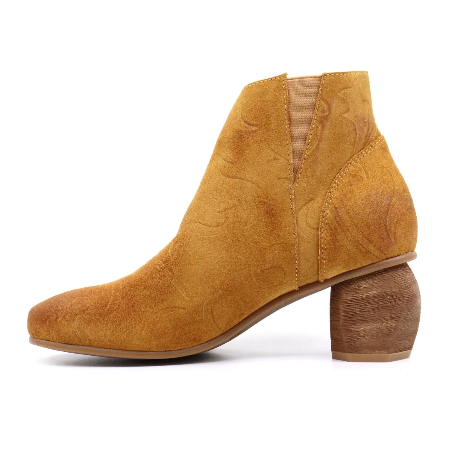 Women's Patti Heeled Bootie In Cognac